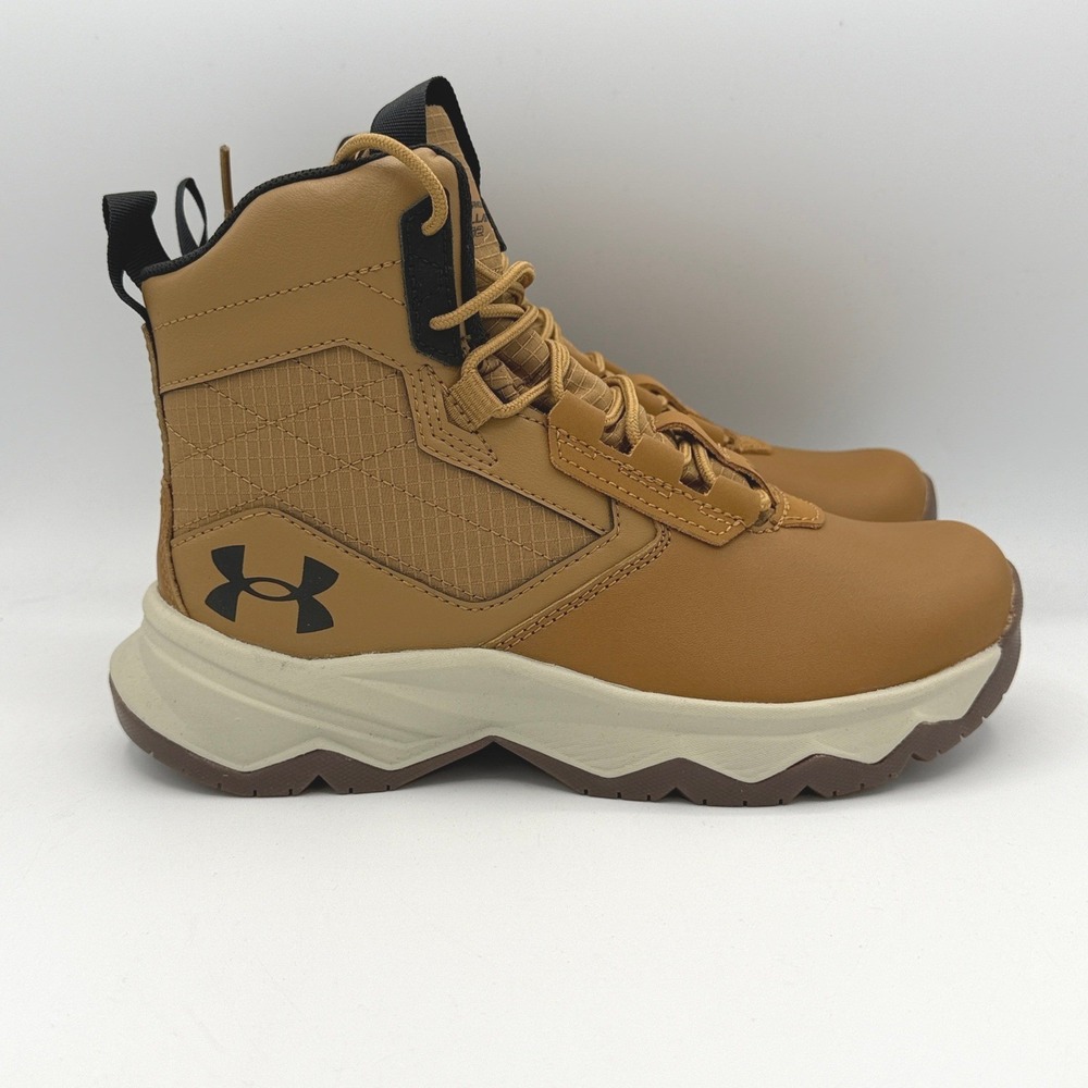 Under Armour Stellar G2 6" Boots Youth Size 4Y Brown Tactical Hiking 3026056-200